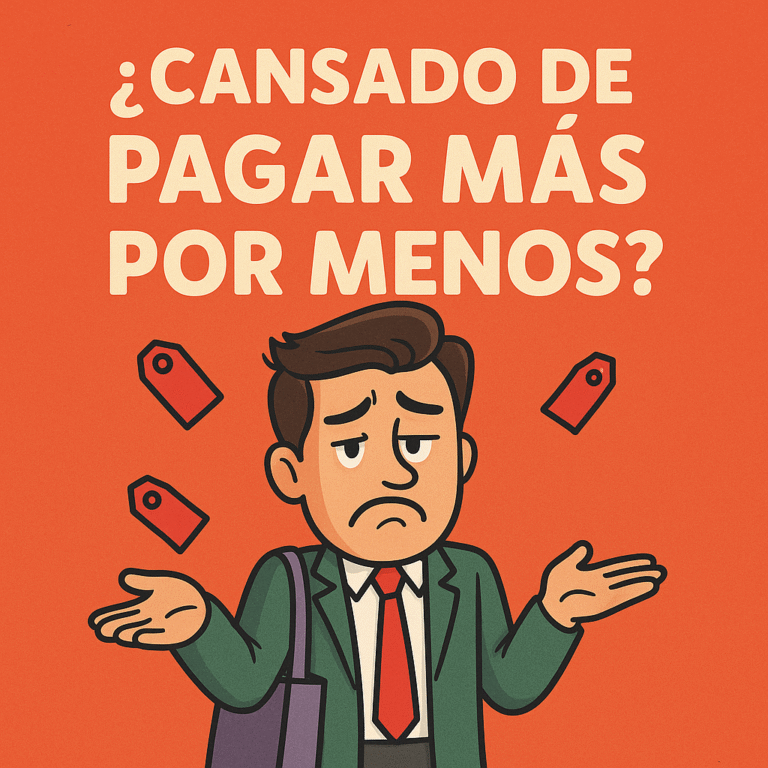 ¿Cansado de pagar de más por lo que necesitas?